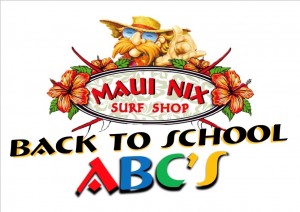 Maui Nix Back to School ABCS